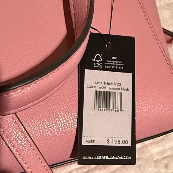Karl Lagerfeld Pink Satchel Bag - Picture 8 of 8